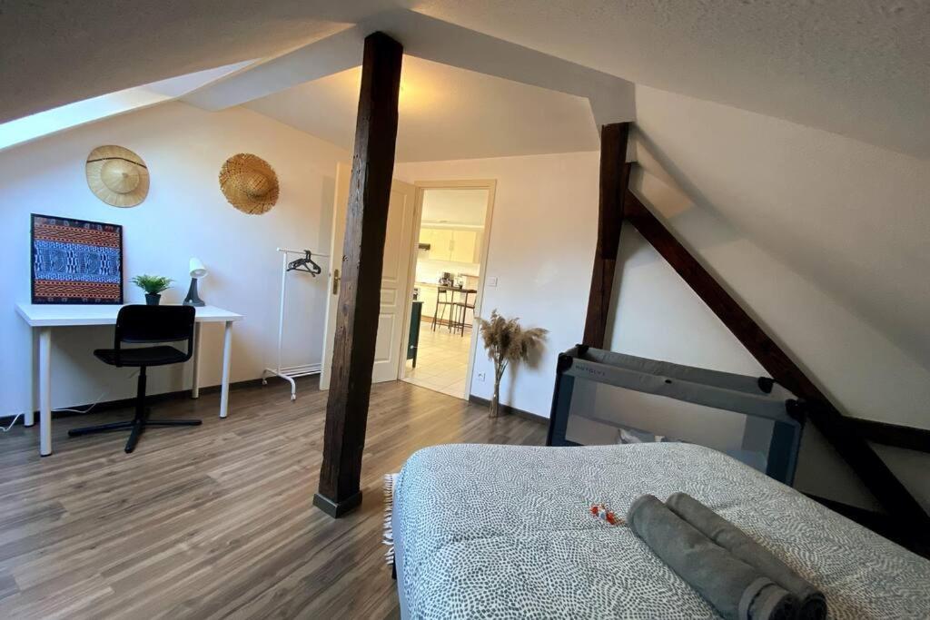 10Min Bus Strasbourg Centre-Parking Prive-Wifi-Tv Daire Bischheim Dış mekan fotoğraf