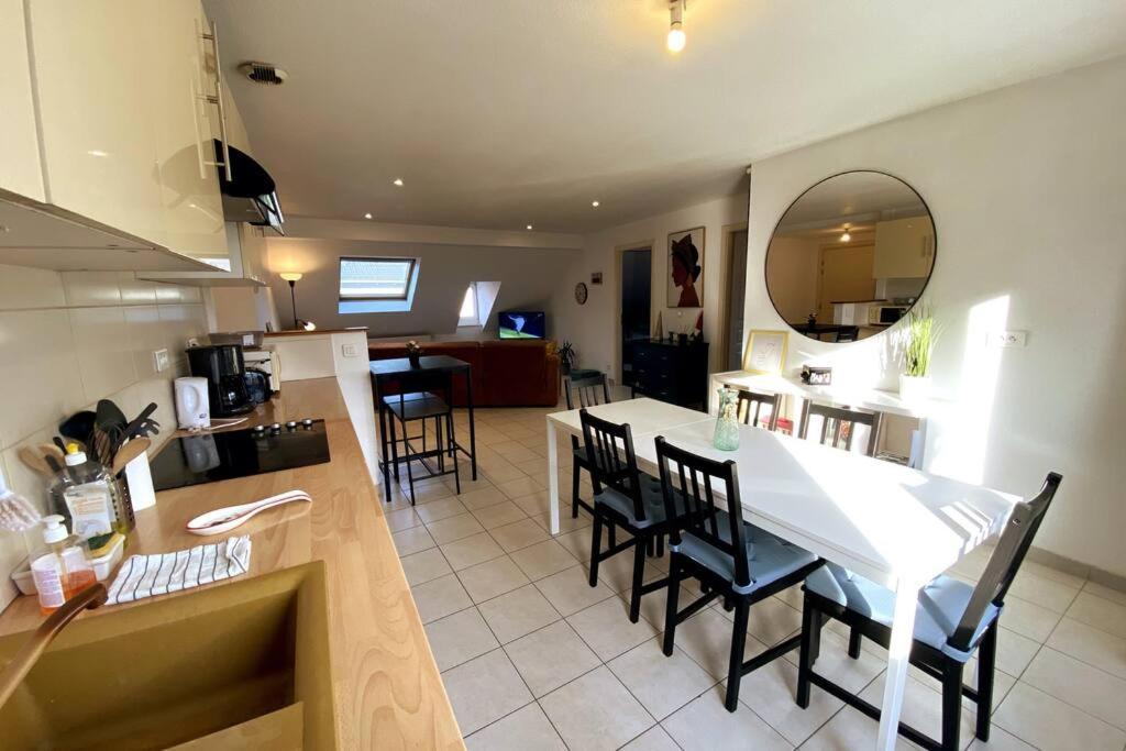10Min Bus Strasbourg Centre-Parking Prive-Wifi-Tv Daire Bischheim Dış mekan fotoğraf
