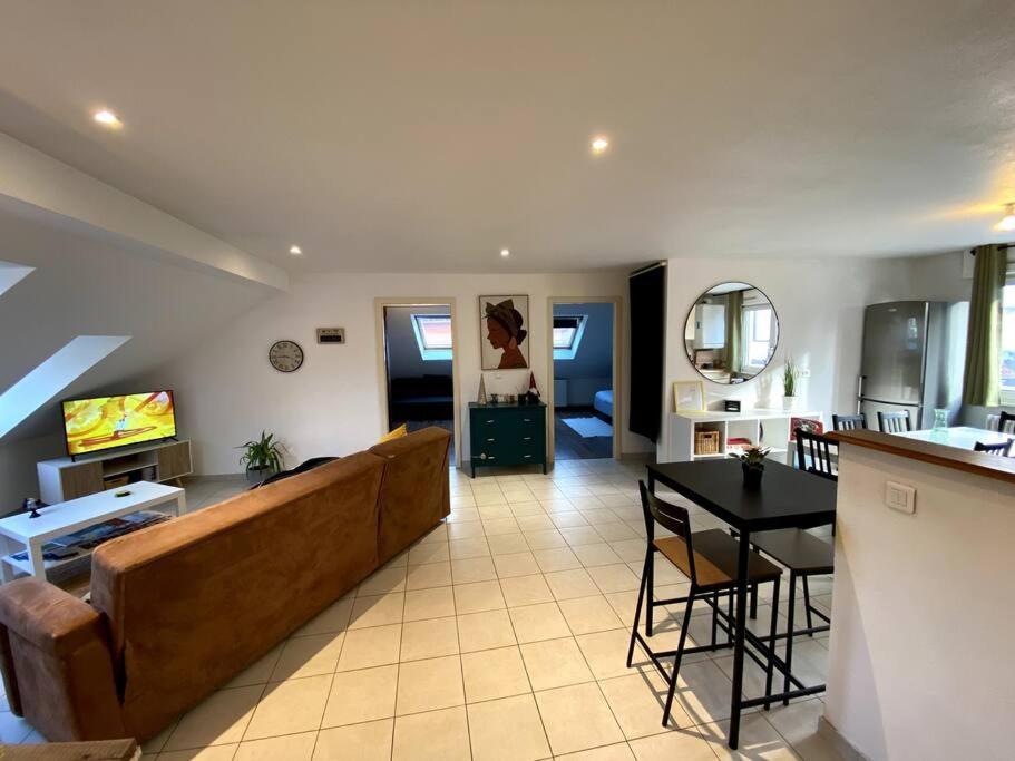 10Min Bus Strasbourg Centre-Parking Prive-Wifi-Tv Daire Bischheim Dış mekan fotoğraf